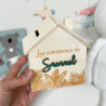 tirelire maison Marlene création bois prénom personnalisé couleur cadeau naissance original jungle exotique