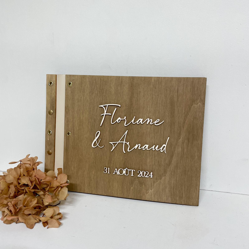 Livre d’or en bois fait main en Corrèze | Marlène Création
