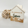 tirelire maison Marlene création bois prénom personnalisé couleur cadeau naissance original jungle exotique