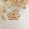 Magnet Chalet en Bois Vernis – Décoration Artisanale | Marlène Création