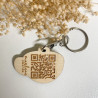 Porte-clés chocolat chaud en bois personnalisé – Cadeau original