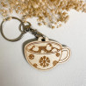 Porte-clés chocolat chaud en bois personnalisé – Cadeau original