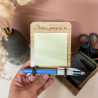 Support de Post-it en bois personnalisable – Idée cadeau utile