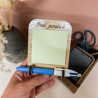 Support de Post-it en bois personnalisable – Idée cadeau utile