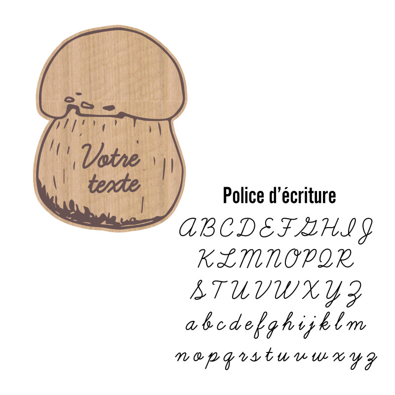 Décapsuleur Cèpe en Bois Vernis – Accessoire Aimanté | Marlène Création