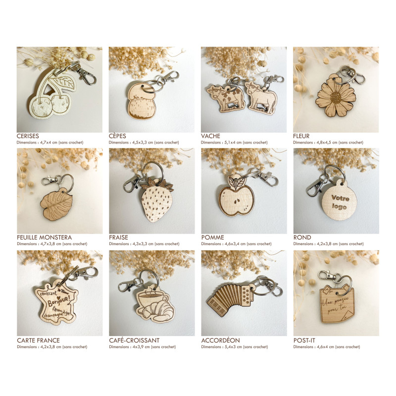 Porte-clé personnalisé avec logo – Goodies apéro made in France