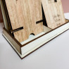 Présentoir supports téléphones en bois artisanal – Marlène Création