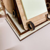 Présentoir supports post-it aimantés en bois artisanal – Marlène Création
