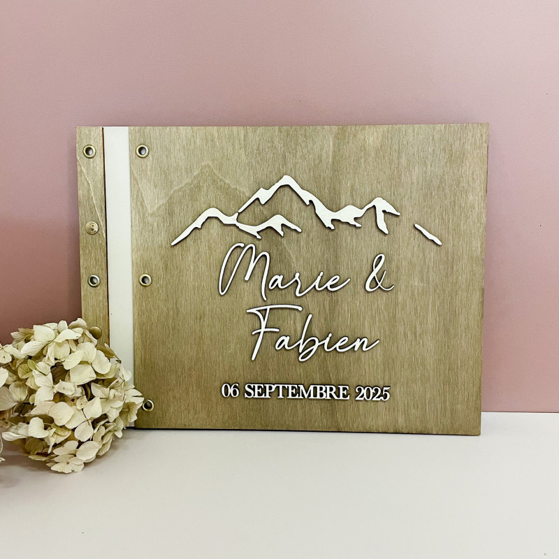 Livre d’or en bois fait main en Corrèze | Marlène Création
