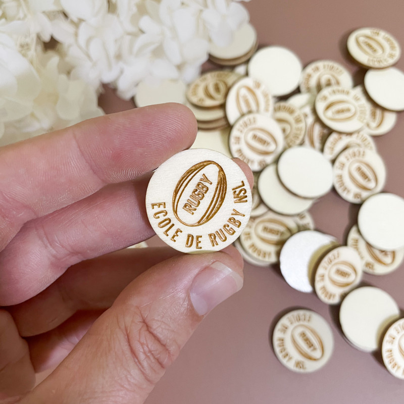 Jetons en bois personnalisés – Monnaie durable pour événements pros