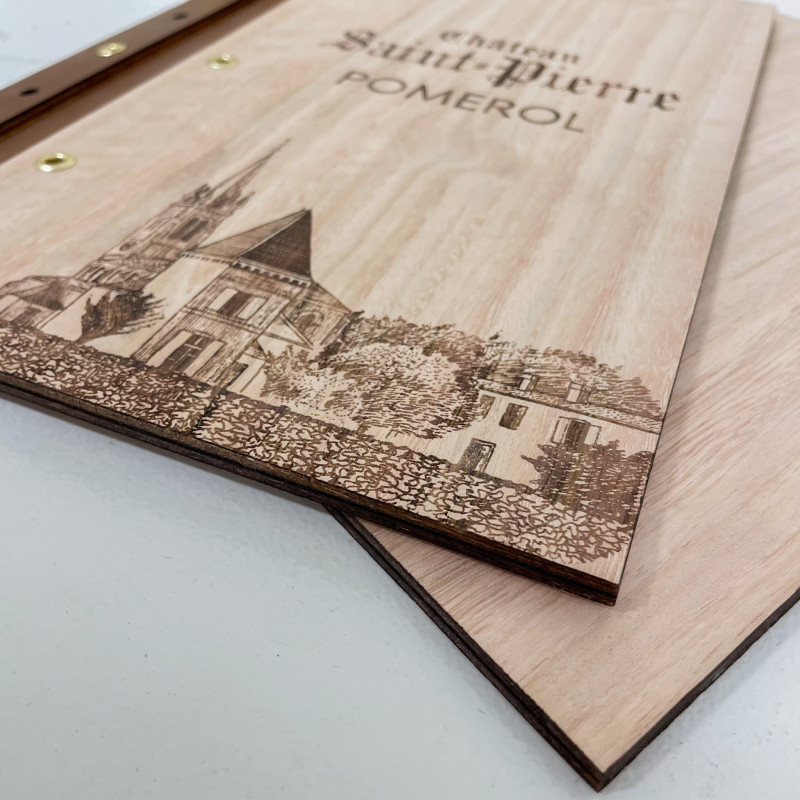 Carte menu gravé – Professionnels & Établissements