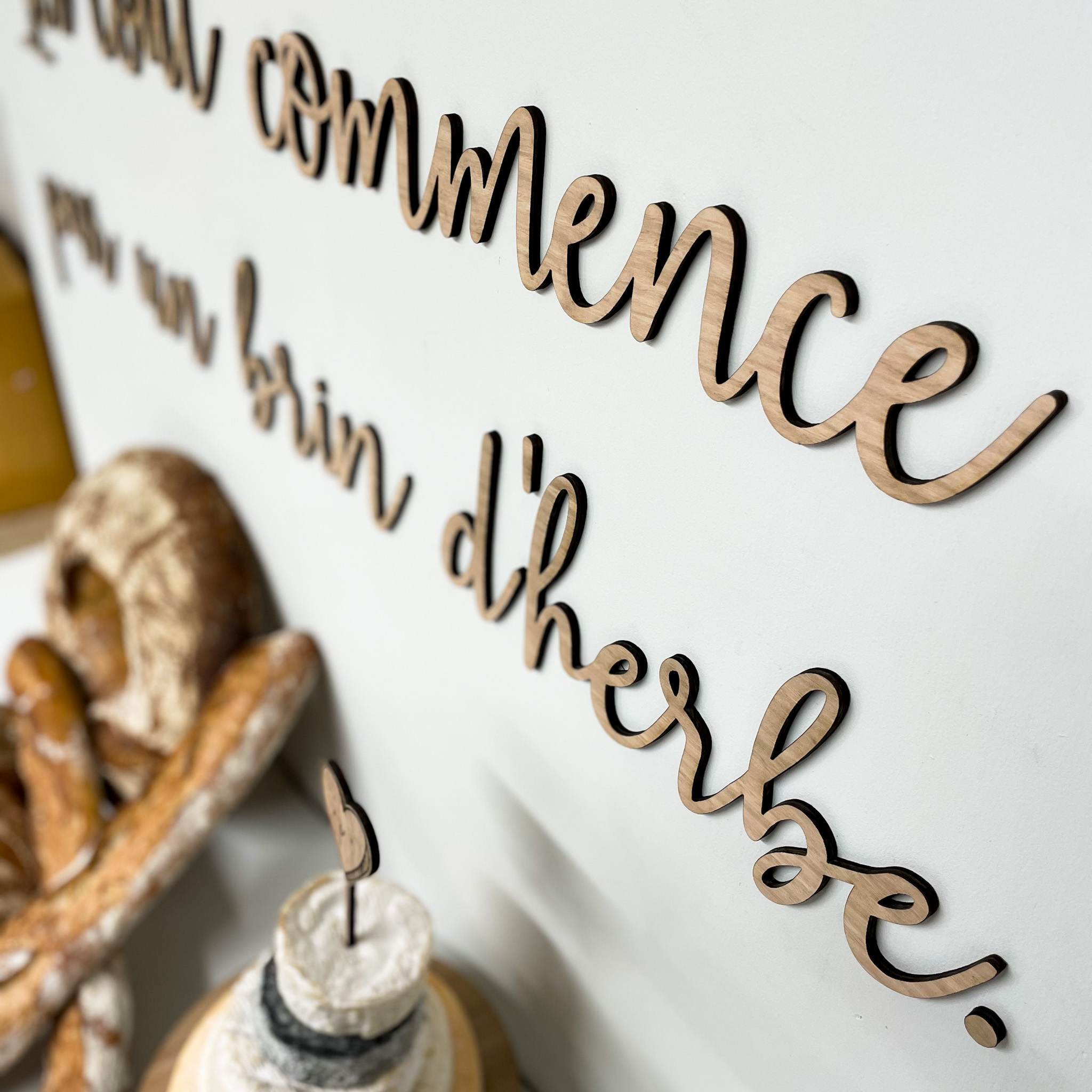 Phrase murale découpée – Image 2