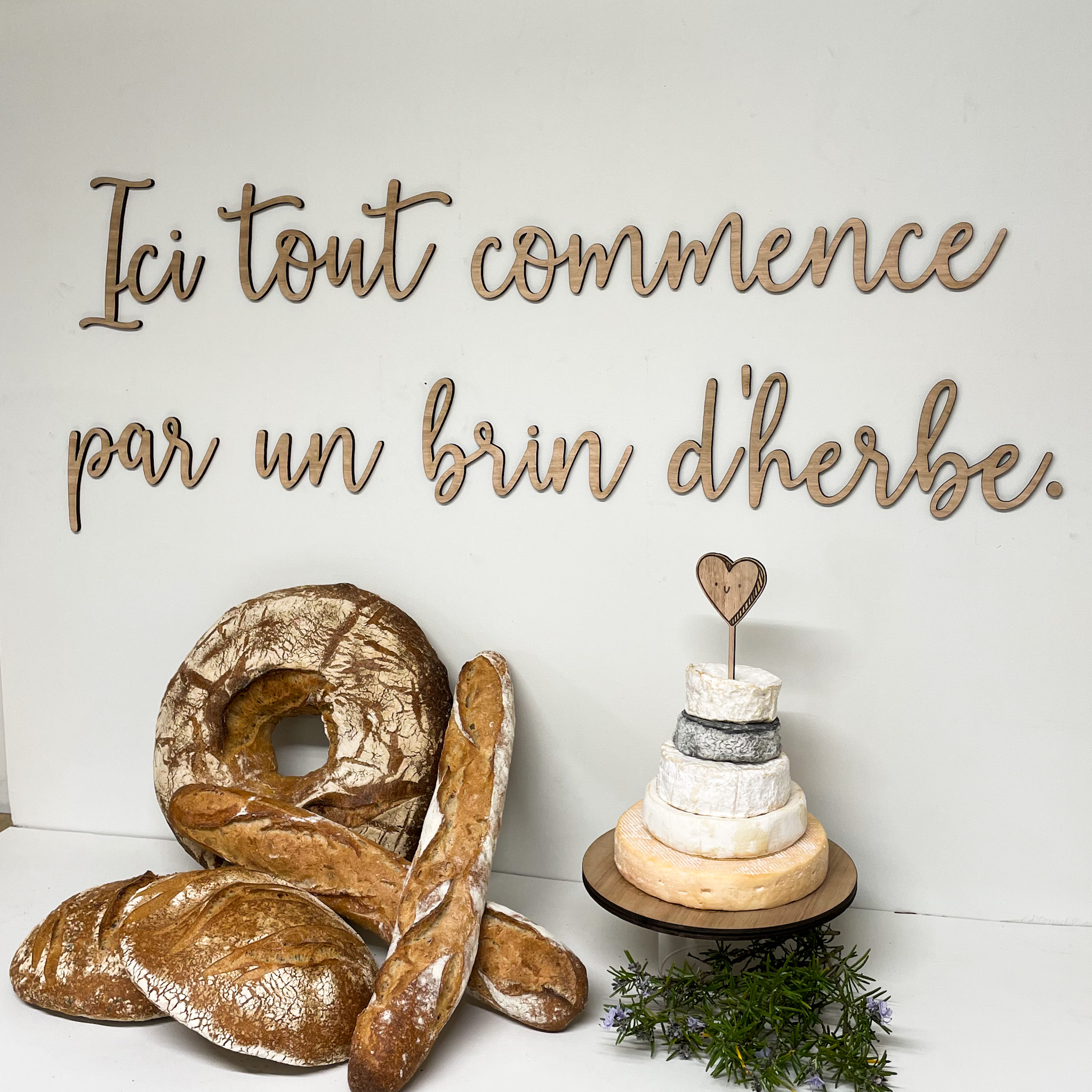 Phrase murale découpée