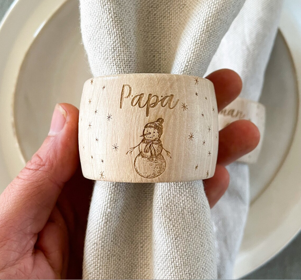 Rond de serviette hiver